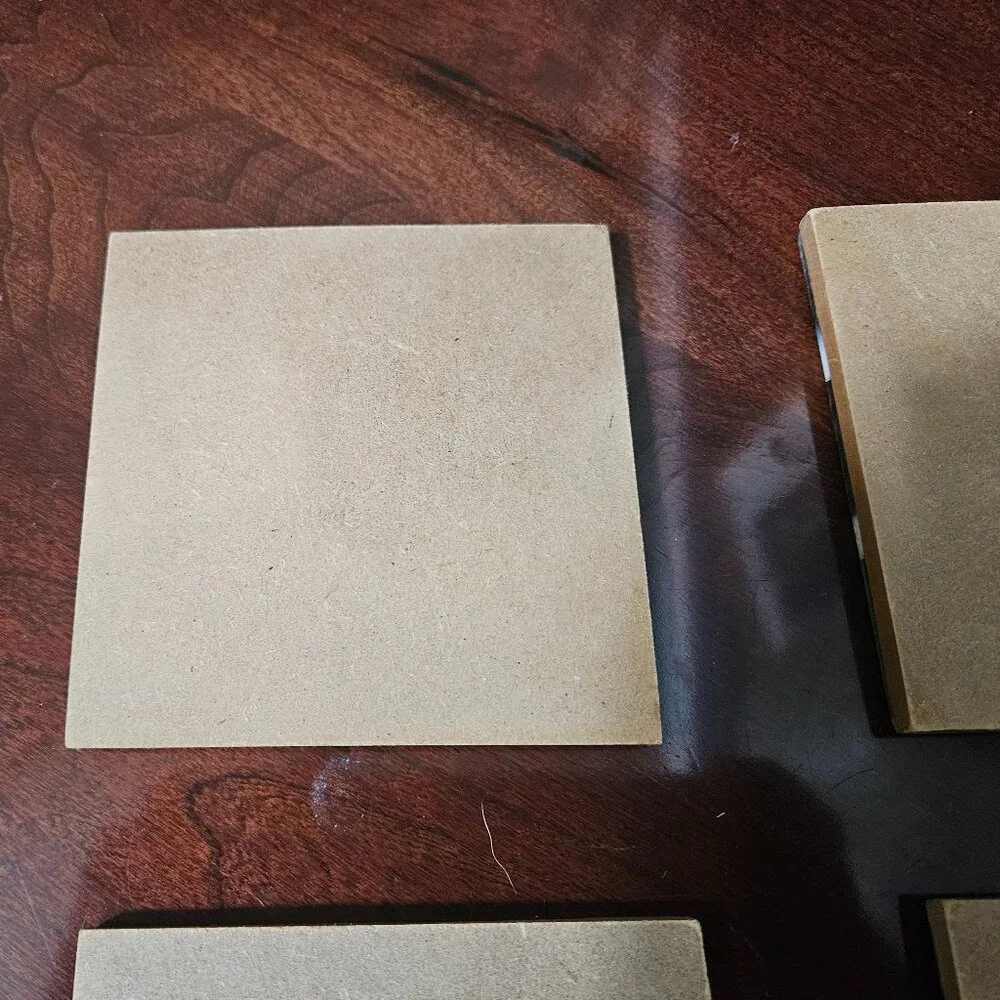 4 MODERN MY MELA BONE INLAID BLACK BEIGE BAR DRINK WOOD COASTERS MADE IN INDIA
